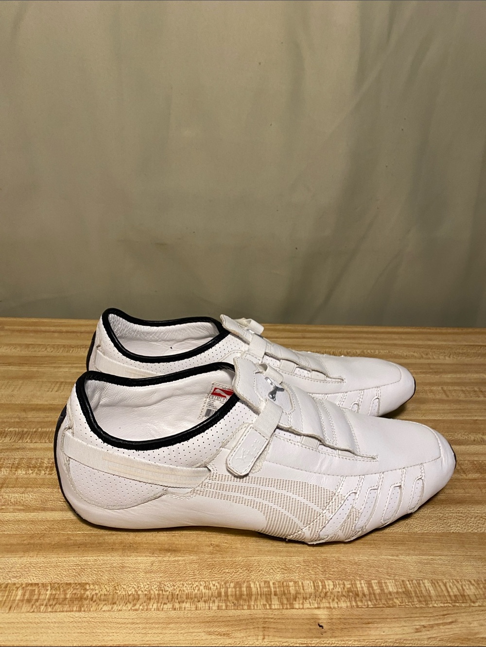 Puma Vedano Perf Leather Running Driver Shoes Mens 11